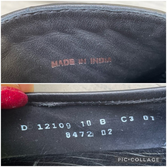 Cole Haan Black and Brown Woven Leather Loafers Shoes size 10 B - Picture 10 of 11